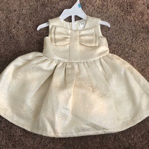 Champagne gold baby dress